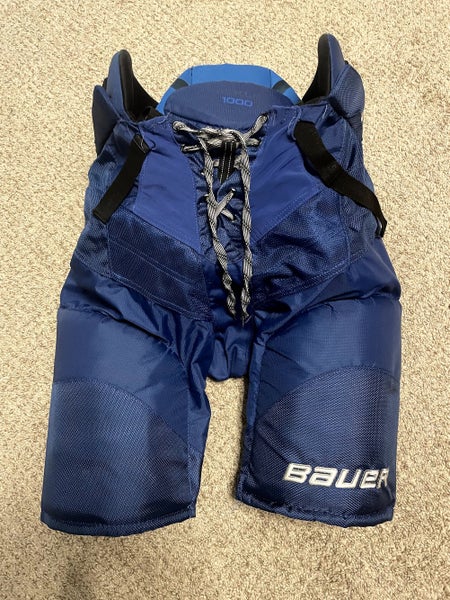 Bauer Nexus 1000 Hockey Pants (Senior, Blue, Medium Tall)