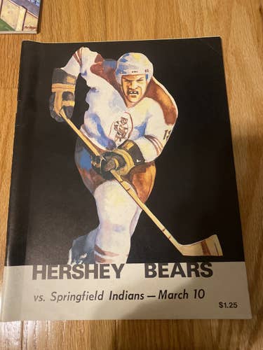 Hershey Bears program from 1981-82