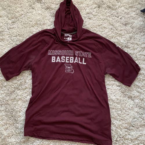 Team Issued Missouri State Baseball Hooded Shirt (XL)