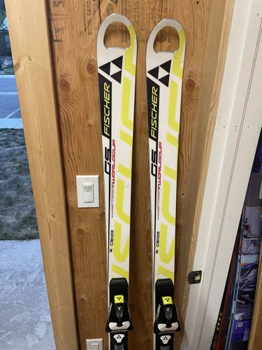 Used  Fischer With Bindings Max Din 13 RC4 World Cup GS Skis