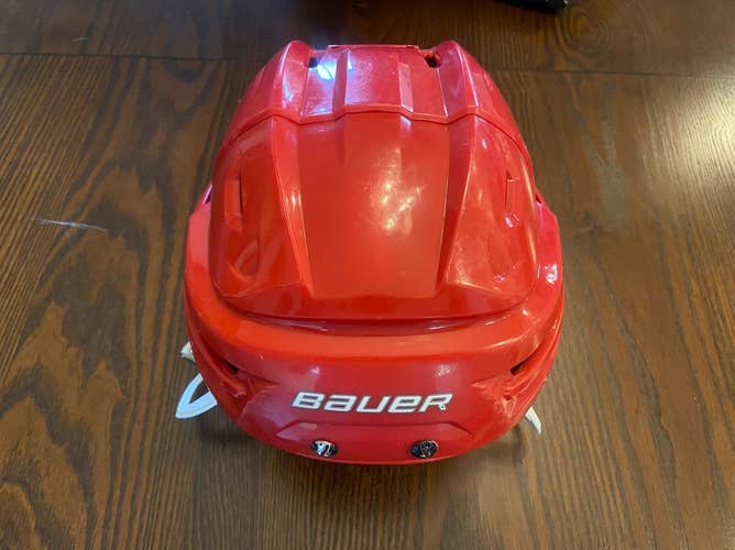 Red Used Large Bauer Re-Akt Helmet