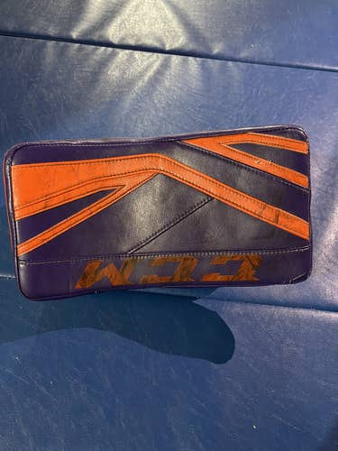 Purple And Orange Senior CCM Regular Premier II Pro Blocker