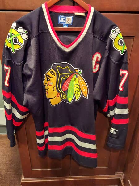 Starter Jersey Yellow Blackhawks Jersey Chicago Blackhawks Starter