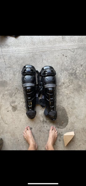Black Adult All Star LG40SPRO Catcher's Leg Guard