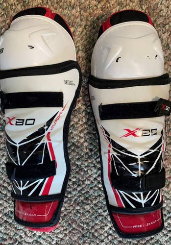 Used Junior Bauer Vapor X80 Shin Pads