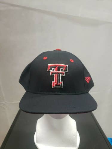 Rare Vintage Texas Tech Red Raiders Tyro.001 New Era Fitted Hat 7 7/8
