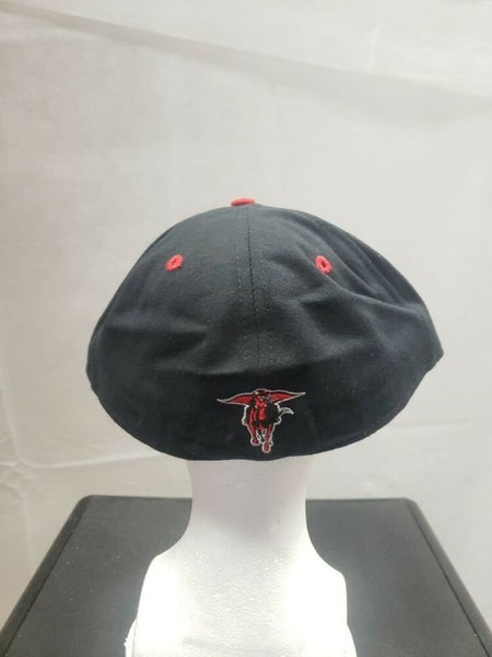 Rare Vintage Texas Tech Red Raiders Tyro.001 New Era Fitted Hat 7 7/8