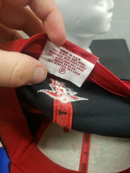 Rare Vintage Texas Tech Red Raiders Tyro.001 New Era Fitted Hat 7 7/8