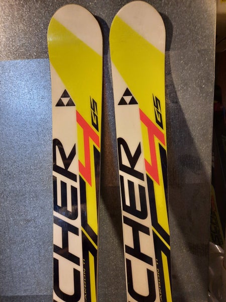 Used 2014 Fischer Racing RC4 World Cup GS Skis With Bindings Max Din 13