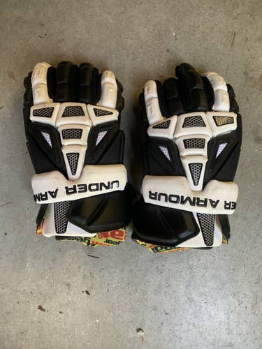 Black Used Under Armour Goalie Gloves