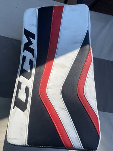White/Black/Red Senior CCM Premier II Pro Blocker