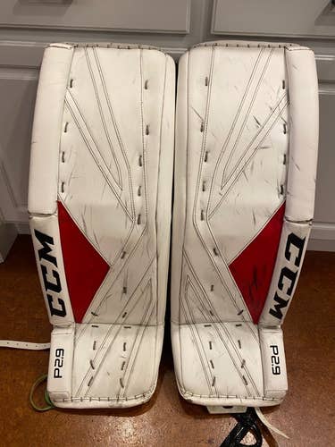 Used 34" CCM Premier P2.9 Goalie Leg Pads