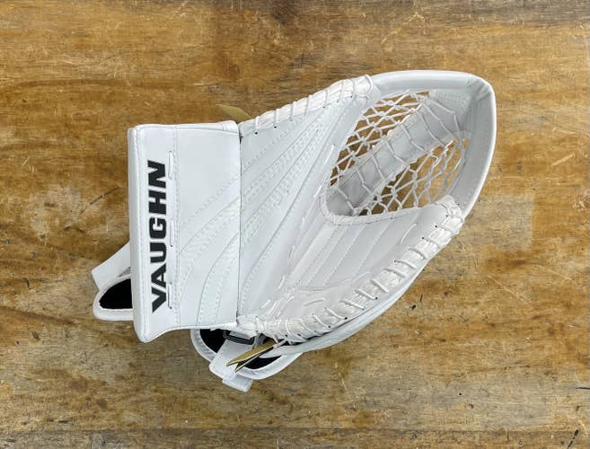 Junior White Vaughn Ventus SLR Goalie Glove