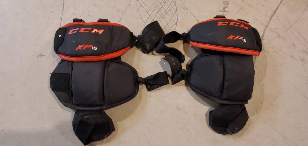 Used CCM KP 1.5 Youth Goalie Knee Pads