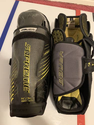 Senior Bauer  Supreme 1S Shin Pads Size 14
