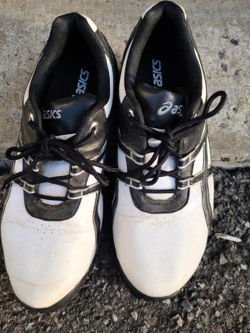White Used Men's Size 9.5 (Women's 10.5) Asics Golf Shoes