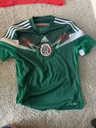 Youth Used Large Mexico Adidas Jersey