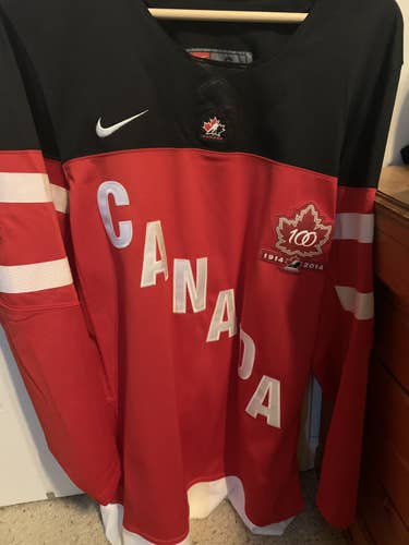Adult Men's New Team Canada 100th Anniversary Jersey