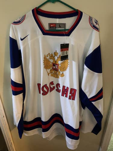 Nike L Russia IIHF jersey