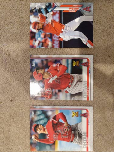 3 Shohei Ohtani Baseball Cards