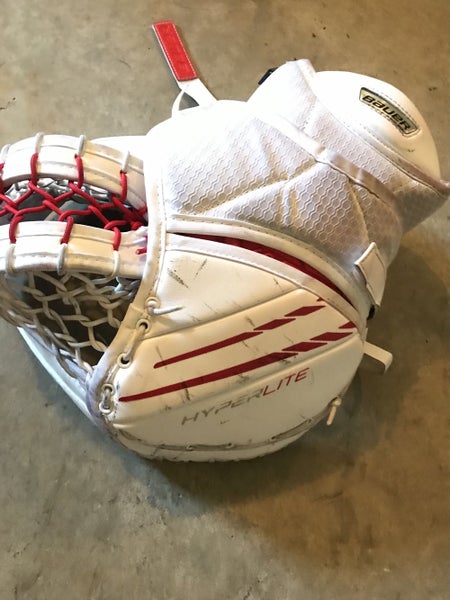 Red Senior Used Bauer Regular Hyperlite Pro Stock