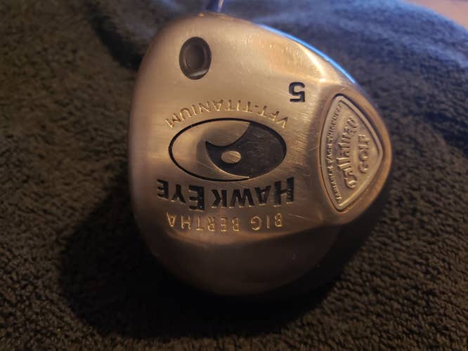 Used Men's Callaway Right Handed Big Bertha Fairway Wood Senior Flex 5 Wood