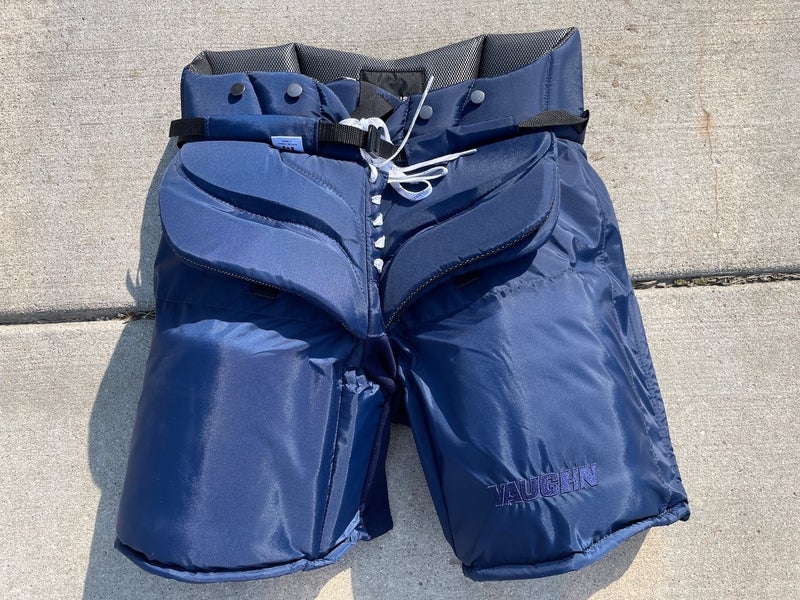 Vaughn Pro Stock Goalie Pants Navy Blue
