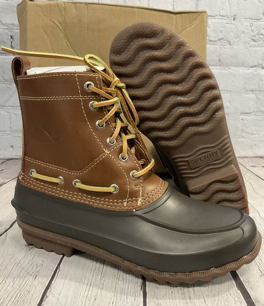 Sperry Top-Sider Men’s Decoy Shearling Boot Size 8.5 Medium Brown New With Box