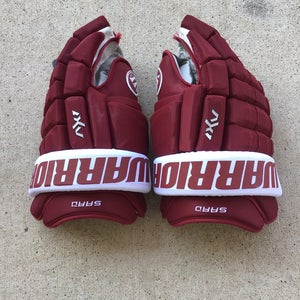 Colorado Avalanche Game Used Reverse Retro Warrior AX1 Gloves 15” Saad