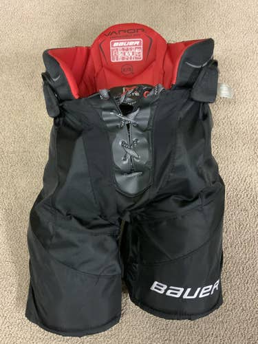 Black Senior Used Medium Bauer Vapor 1X Hockey Pants