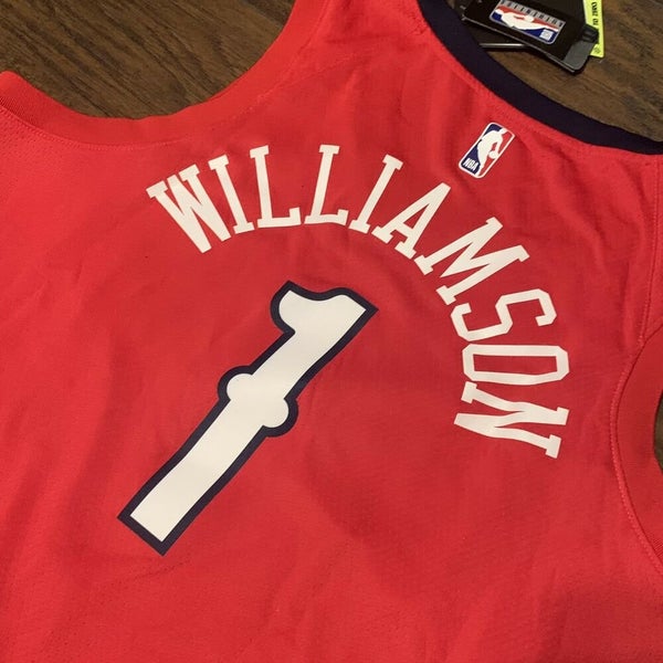 Unisex Jordan Brand Zion Williamson Red New Orleans Pelicans Swingman Jersey - Statement Edition Size: Small