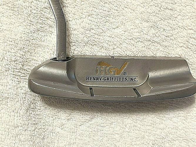 HENERY GRIFFITTS EDEL DESIGN AOKI 2 PIECE #5 35" PUTTER W MATCHING HEAD COVER