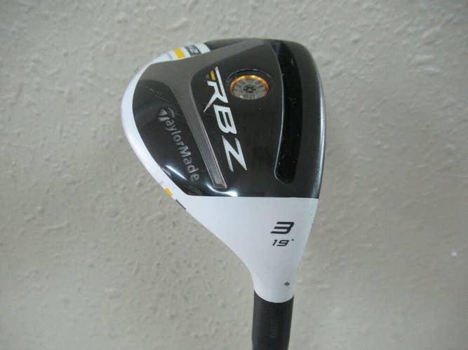 TAYLORMADE RBZ STAGE 2 TOUR HYBRID #3 19* ROCKETFUEL 65g STIFF FLEX GRAPHITE