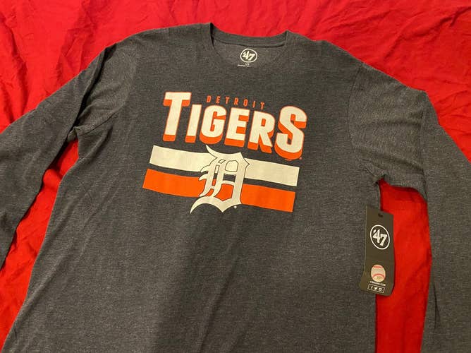 MLB Detroit Tigers '47 Brand Long Sleeve T-Shirt * NEW NWT