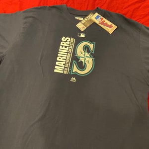 MLB Seattle Mariners Majestic 3XL Big & Tall T-Shirt * NEW NWT