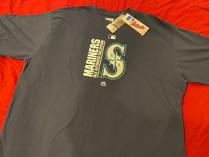 MLB Seattle Mariners Majestic 3XL Big & Tall T-Shirt * NEW NWT