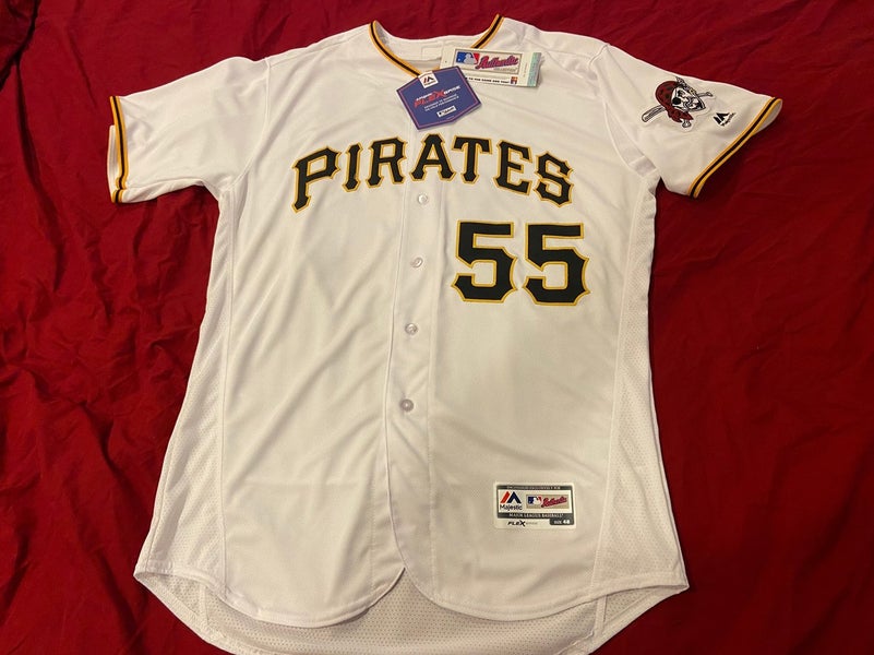 MLB #55 Josh Bell Pittsburgh Pirates Majestic 48 Signed / Autographed Jersey  * NEW NWT