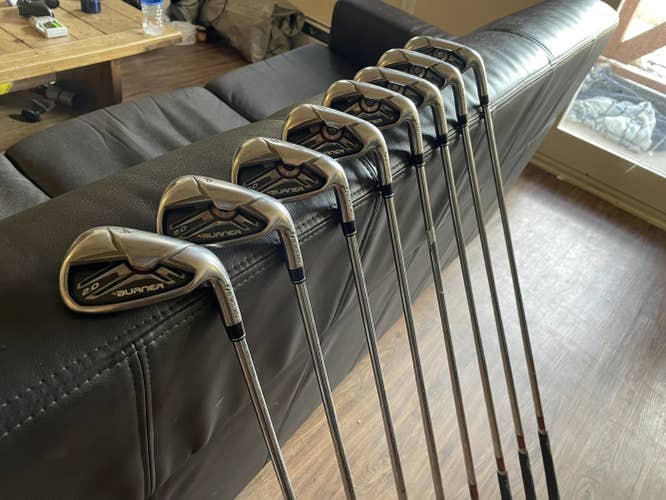 Men's Right Handed Regular Flex Steel Shaft Burner 2.0 Iron Set