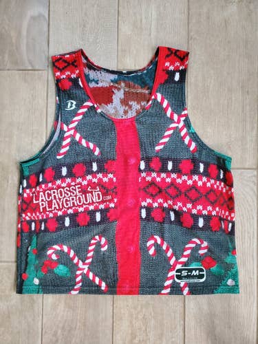 Lacrosse Playground Ugly Christmas Sweater Pinnie