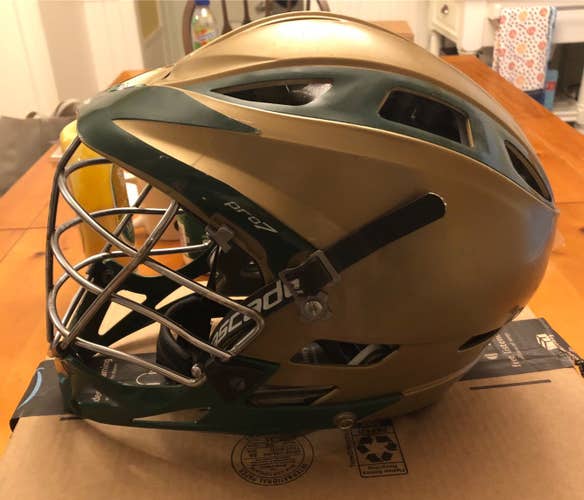 Green And Gold Cascade Pro-7 Helmet