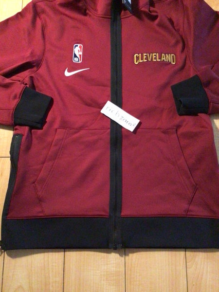 Men's Cleveland Cavaliers Nike Red Showtime Therma Flex Performance  Full-Zip Hoodie