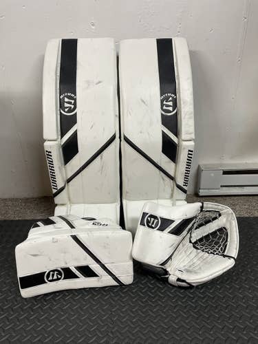 White Senior 35" Regular  Ritual g5 pro Goalie Full Set