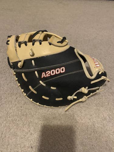 Black High School/College First Base 12.25" A2000 Baseball Glove