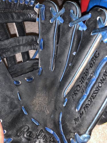 Black Used Rawlings 12.75" Heart of the Hide Baseball Glove