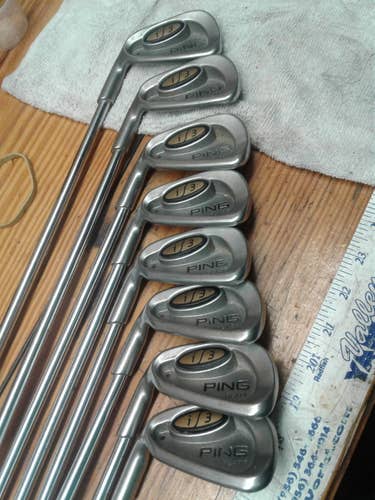 Used Men's Ping LH i3 Iron Set 3-PW R Flex - Blades with G5 LH Driver