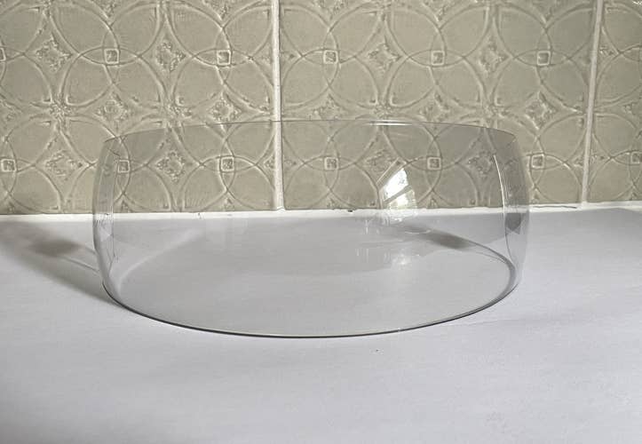 Bauer Visor Used Pro Stock 3.25” Wide Straight Cut 1