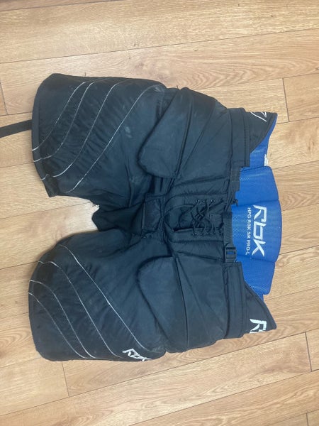 Black Used Senior Large Reebok HPG PRO Hockey Goalie Pants