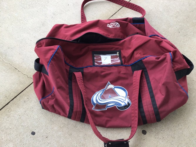 Colorado Avalanche Used JRZ Pro Stock Player Bag #7