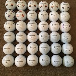 White New TaylorMade 36 Pack (3 Dozen) TP5 Balls