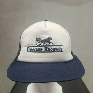 Vintage Freestate Raceway Mesh Trucker Snapback Hat Laurel, MD